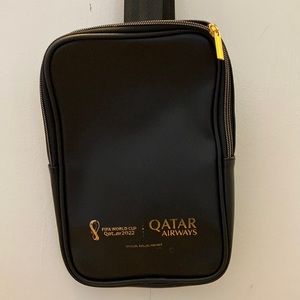 FIFA World Cup 2022 Qatar cross body black leather bag